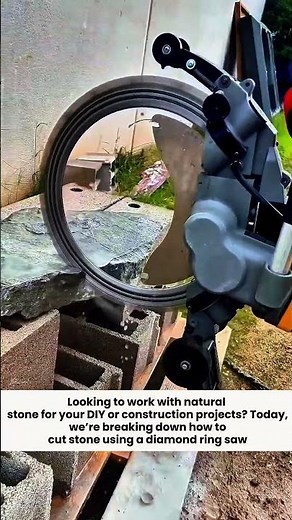How to Cut Natural Stone with a Diamond Ring Saw - Educational Guide | TimberCraft Studio