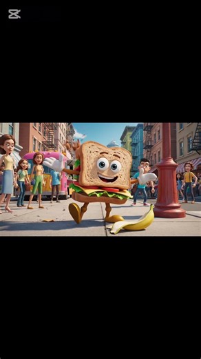 Funny sandwich cartoon