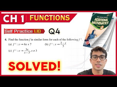 Self Practice 1.10 Q4 | Form 4 Add Maths Chapter 1