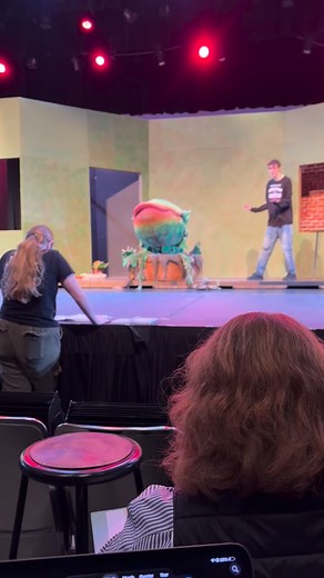 Uh oh, Audrey II is getting hangry! 🪴 #feedmeseymour Little Shop of Horrors opens at WHS next Thursday! Tickets for this popular musical will go fast! Get them now at whspresents.com | WHS Presents