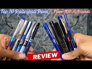 Top 10 Rollerball Pens In India From Top 10 Brands | Budget Pens | #pen