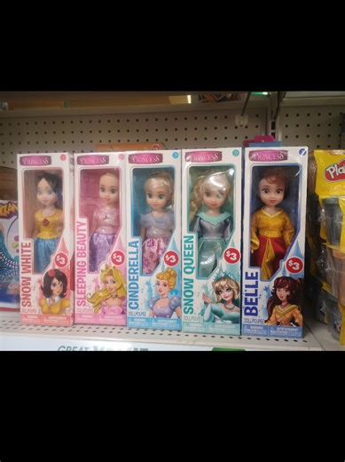 Dollar Tree Has New Princess Dolls in!! These would be so cute for Easter as a Gift 🎁!!!! Has anyone seen these at your local Dollar tree ?? #dollartree #dollartreefinds #princess #easter #dolls
