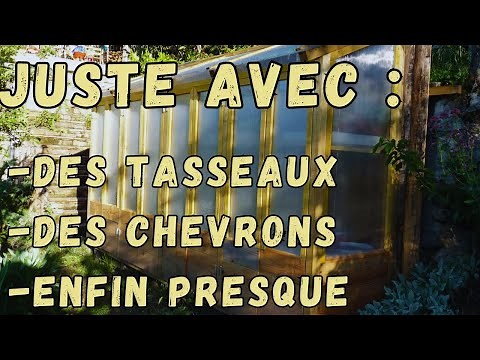 Une serre à semis bioclimatique de 4 mètres en bois et polycarbonate