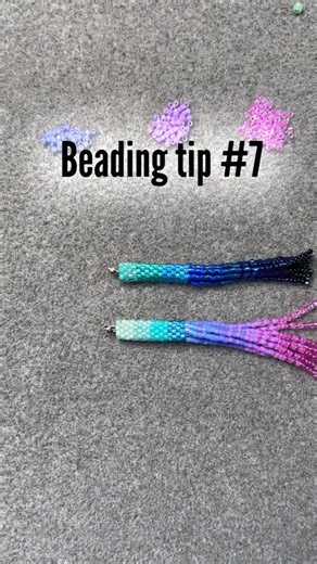 Wings & Willows on Instagram: "Here’s an easy tip to keep your peyote tubes nice and cylindrical. In this video I used 11/0 Delica beads, 8 beads wide for the peyote tube. I found size 8/0 Toho beads were the perfect size for the core. You can switch the core beads based on what works for you! Hope this helps! I have a highlight with all my beading tips, if you’d like to check that out. #beadedjewelry #beadingtutorial #delicabeads #tohobeads #beadedearrings #ooak"