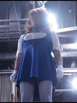 Flying in Blue Dress with Blue Tights (Preview)