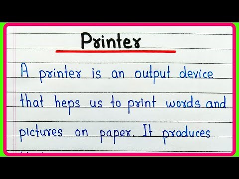 What is Printer | Definition of Printer | What is Computer Printer | Few lines about Printer