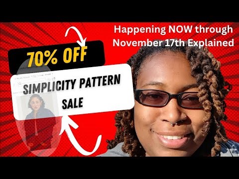 🎉 70% Off Simplicity Pattern Sale Happening NOW through November 17th #simplicity pattern sale
