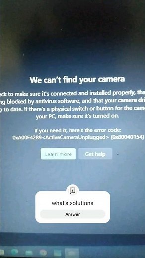 we can't find your camera _ msi infotech #camera #windows10