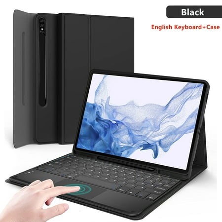 Keyboard Case for Samsung Galaxy Tab A9 Plus Tablet Cover for Tab S9 S8 Ultra S7 S9 FE Plus S6 Lite A8 Magnetic Keyboard Case English Black S9 FE 10.9 inch - Walmart.ca