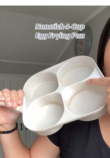 Nonstick 4-Cup Egg Frying Pan for Easy Cooking