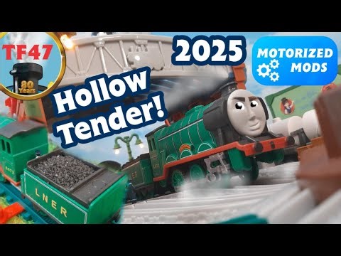New TF47 Motorized Mods Flying Scotsman Realistic Coal Hollowed Tender TF47 Custom Review For Adults