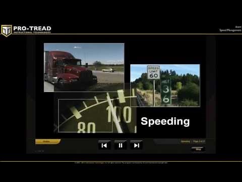 Speed Management for Truckers