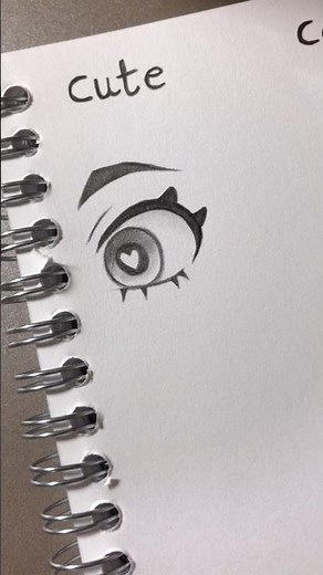 How to draw easy cute eyes drawing tutorial ✨#howtodraw #tutorial #sketch