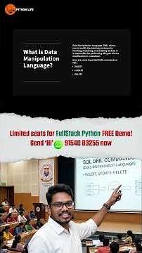 DML Commands in SQL Basics | DML Commands | PythonLife
