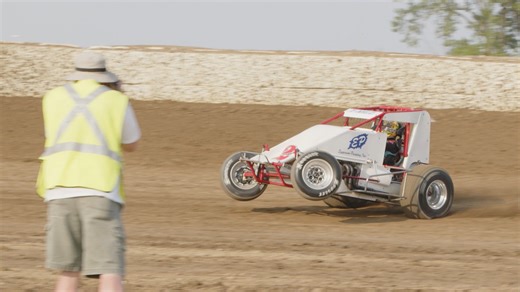 Wheels up to the circle! 👊 USAC's back on the Circle City Raceway dirt this Wednesday-Thursday, May 22-23. The 1/4-mile dirt oval in Indy always produces & last May was no exception when the AMSOIL National Sprint Cars stopped by. Jake Swanson can certainly attest to that. | USAC Racing