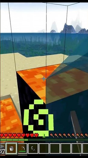 How to quickly make a nether portal with a bucket and lava pool #minecraft