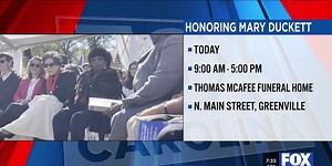 Activist, lifelong Greenville resident Mary Duckett lies in state ahead of funeral