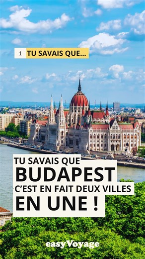 Deux ambiances, une seule ville 😍 Buda ou Pest : tu choisis ton mood, mais Budapest ne déçoit jamais ! Entre collines, bains thermaux et rooftops branchés… tout ça en traversant un pont 🌉 ————————————————————————— 🌍Easyvoyage, c’est votre dose quotidienne d’inspiration voyage 🧡 🔗Une destination vous tente ? Retrouvez notre guide ultra complet sur le lien en bio : où dormir, quoi faire, comment y aller, notre équipe traite les destinations de A à Z 🙏 👍Like cette vidéo si elle t’a donnée en