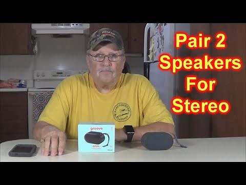 Pairing 2 ONN Bluetooth Speakers For Stereo