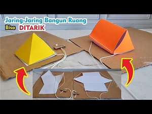 Cara Membuat Jaring-jaring limas dan prisma Bisa Ditarik - Tutorial Jaring-jaring Bangun Ruang