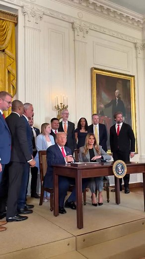 630K views · 117K reactions | President @realdonaldtrump signs the “Fostering the Future” Executive Order alongside @FLOTUS to make America’s foster care system better, fairer, and more effective than ever before! : @margomartin | Team Trump | Facebook