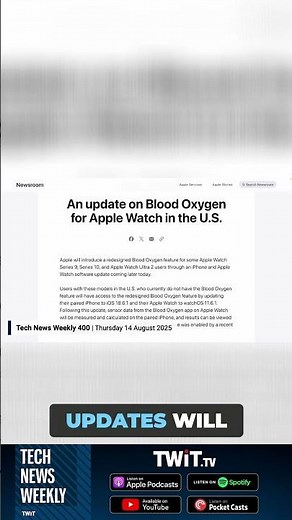Apple Brings Back Blood Oxygen Feature to Apple Watch Through Workaround #shorts