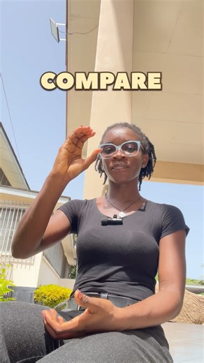 How to sign COMPARE in Ghanaian Sign Language #signwithdela #signlanguage #ghanaiansignlanguage
