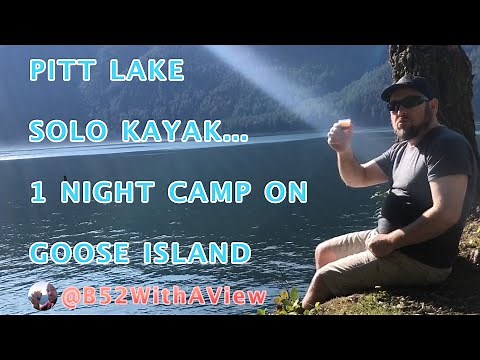PITT LAKE | Solo Kayak Overnighter to Goose Island in Pitt Meadows BC Canada