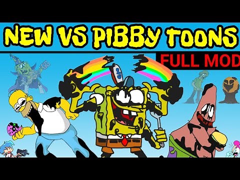 Friday Night Funkin' New VS Pibby Toons Full Week | Come Learn With Pibby x FNF Mod