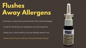 Sinus Plumber Hydrogen Peroxide Nasal Spray 2 Pack - Neutralizes Airborne Particles for Nasal Hygiene and Immune Cold Defense