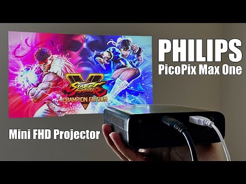 PHILIPS PicoPix Max One Portable Mini Projector - BIG Screen 100" Gaming PS4 & XBOX