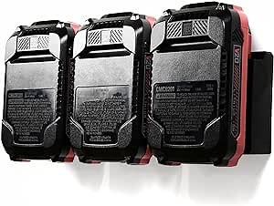 Spartan Mount Compatible with Craftsman 20V Battery | Wall Mount Storage and Display Rack for Batteries, Cordless Drill and Power Tool Organizer, Garage Organization | Made in USA