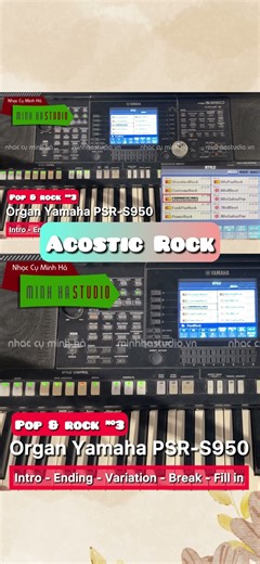 Organ Yamaha PSR-S950 - Style Acoustic Rock #minhha #music #demo #organ #yamaha #review #rhythm