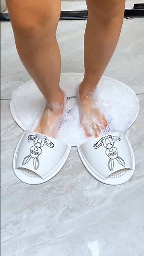 Amazing Foot Scrubber Mat That Cleans Your Feet Hands-Free! 😲 #Shorts