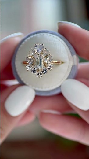 Reflection Ring: One of a Kind Sapphire and Moonstone Ring