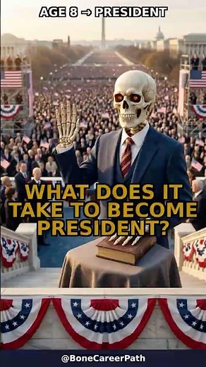 What does it take to become President of the United States? #BoneCareer #President #USA #WhiteHouse