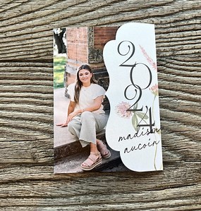 Luxury Graduation Invitation Wildflower · Folded Graduation Announcements · Customize ALL · Include 9  Photos - Etsy