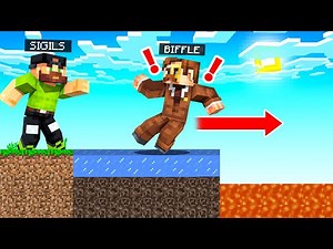 Trolling Biffle with a Cheater Map in Minecraft