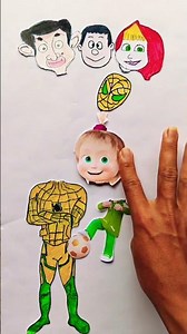 Yellow spider man❤️ football player masha faxee add 🤣🤣#spiderman #cartton #masha #artandcraft #art