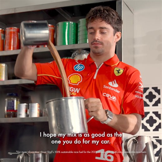 55K views · 3.3K reactions | What makes the perfect brew? ⛽️​ Something truly extraordinary from #ShellMotorsport with Scuderia Ferrari HP.​ We’re crafting a new F1 race fuel for the 2026 season, made from sustainable components. It’s the ultimate blend of performance, efficiency and now sustainability!​ #Shell #ScuderiaFerrariHP | Shell Motorsport | Facebook