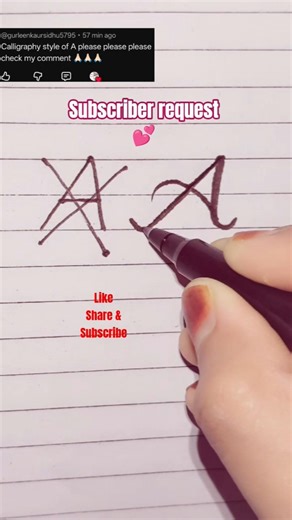 “Stylish A Calligraphy 💫”| tutorial ♥️#calligraphy#handwriting#viral#shorts#shortsfeed#fyp#yt#new