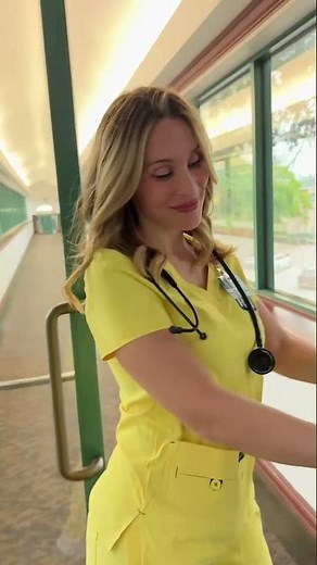 I'll Get the Door 🚪😊 #Nurses #NurseLife #Scrubs #NurseHumor #NurseGirl