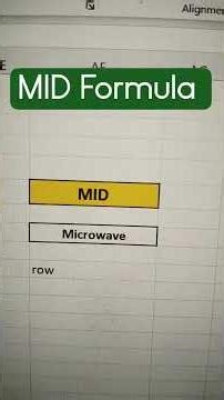 Excel MID formula in 2 minutes / MID formula use karke data extract kaise karen