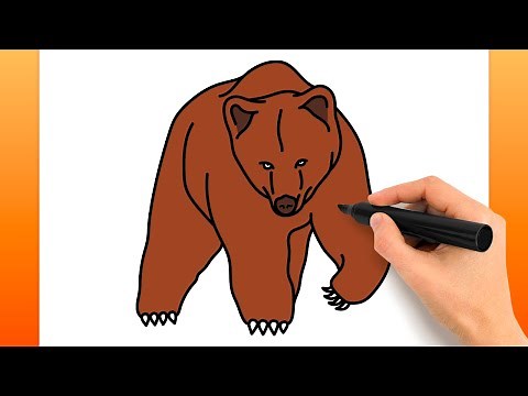 Comment Dessiner Un Ours Grizzly (Tutoriel De Dessin Facile)