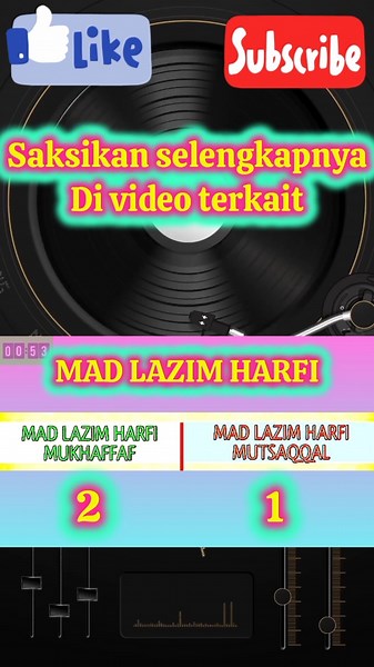 MAD LAZIM HARFI MUTSAQQAL & MAD LAZIM HARFI MUKHAFFAF