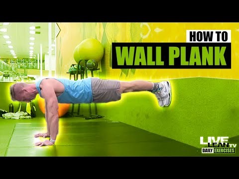 How To Do A FEET ELEVATED ON WALL STRAIGHT ARM PLANK | Exercise Demonstration Video and Guide