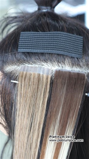 Tape In or Invisible Tape? 🤍 #tapeins #invisibletapein