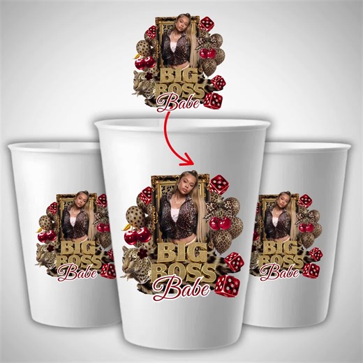 Cheetah Birthday Sticker, Styrofoam Cup Sticker, Cheetah Cherry Shot Glass, All Zodiac Signs, T-shirt Design, Canva Template - Etsy