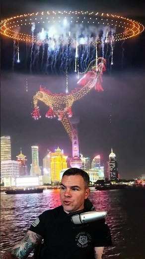 China ushered in the 2025 with a drone light show featuring 10,000 drones.