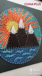 Create your own art work with thread, wire, or string and some nails. | China Plus Culture
